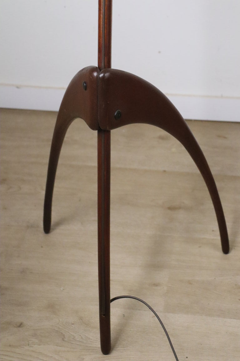 Lampadaire Rispal dit "Mante Religieuse" en teck, 1960