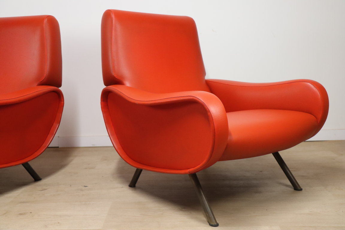 Paire de fauteuils « Lady » par Marco Zanuso édition Arflex, 1950