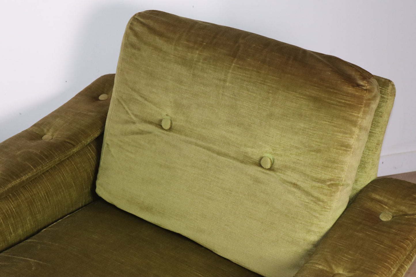 Paire de fauteuils vintage en velours – Années 60