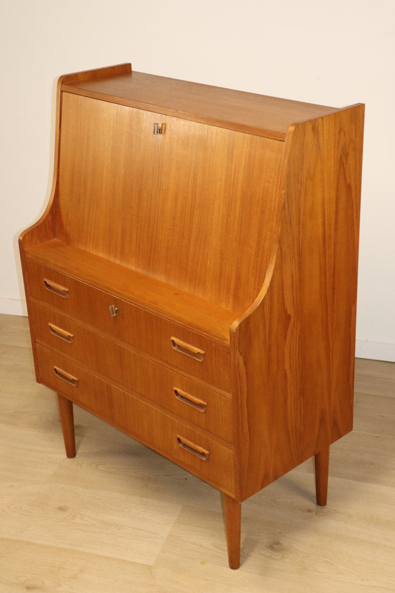 Secrétaire scandinave par Gunnar Nielsen Tibergaard en teck, 1960