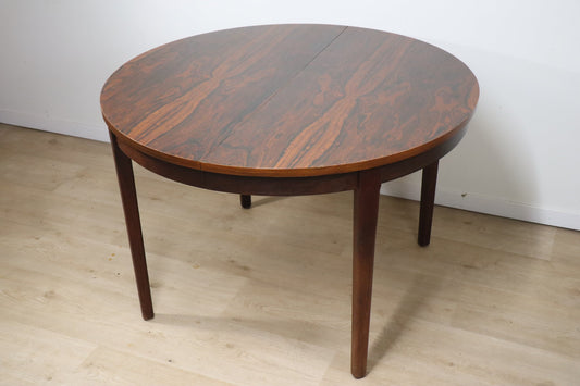 Table de repas vintage extensible en palissandre, 1960