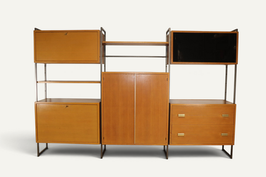 Bibliothèque modulable Georges Frydman pour EFA – Années 60