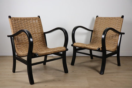 Paire de fauteuils vintage par Erich Dieckmann, 1940