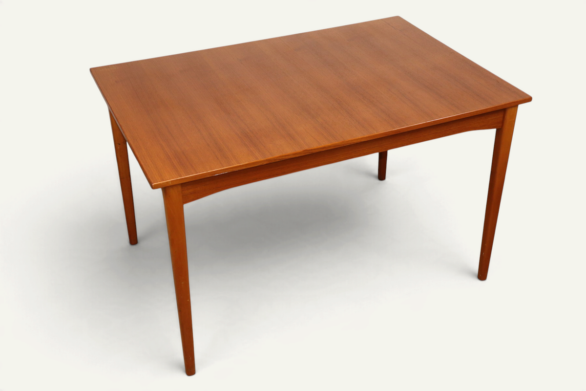 Table de repas rectangulaire extensible en teck, style scandinave – années 60
