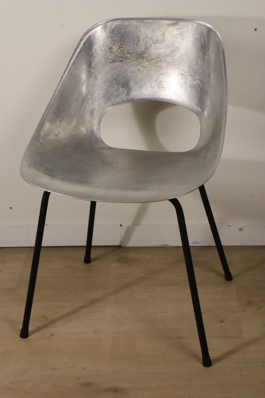 Chaise Aluminium modèle "Tulipe" de Pierre Guariche édition Steiner, 1960