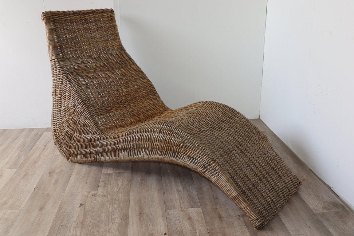 Chaise longue vintage "Karlskrona" en rotin par Carl Öjerstam, 1990