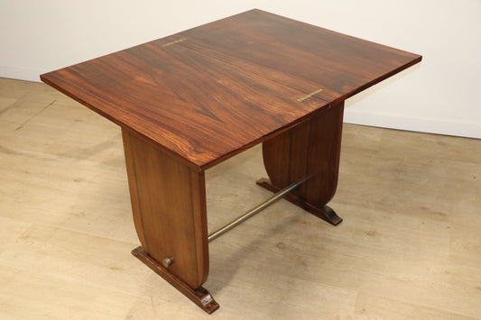 Table Art Déco Façon "Portefeuille" en palissandre, 1950