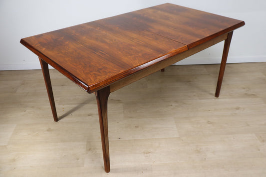 Table de repas scandinave extensible en palissandre, 1960