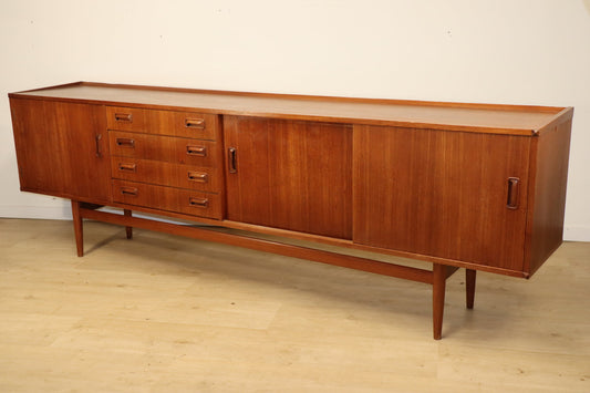 Enfilade en teck scandinave, 1960