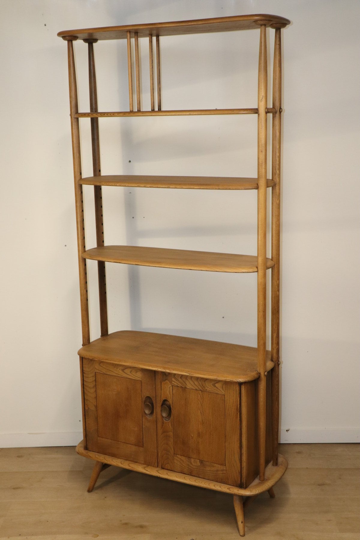 Vintage Ercol bookcase by Lucian Ercolani in wood, 1960s