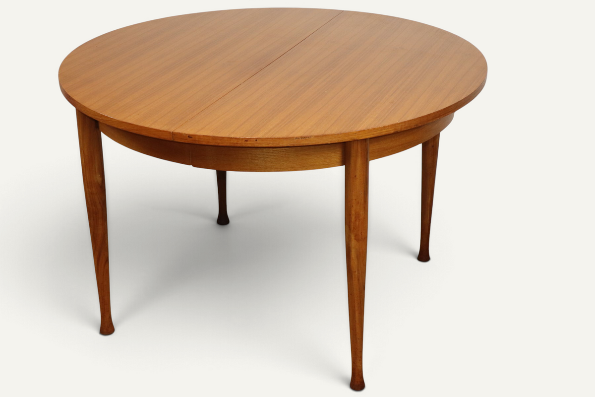 Table à manger extensible vintage en teck – années 1960