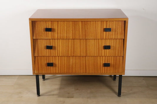 Commode vintage en bois et métal, 1960