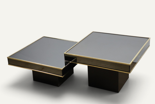 Tables basses modulables édition Cidue, d'après Willy Rizzo années 1970