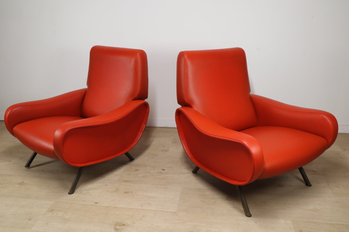 Paire de fauteuils « Lady » par Marco Zanuso édition Arflex, 1950