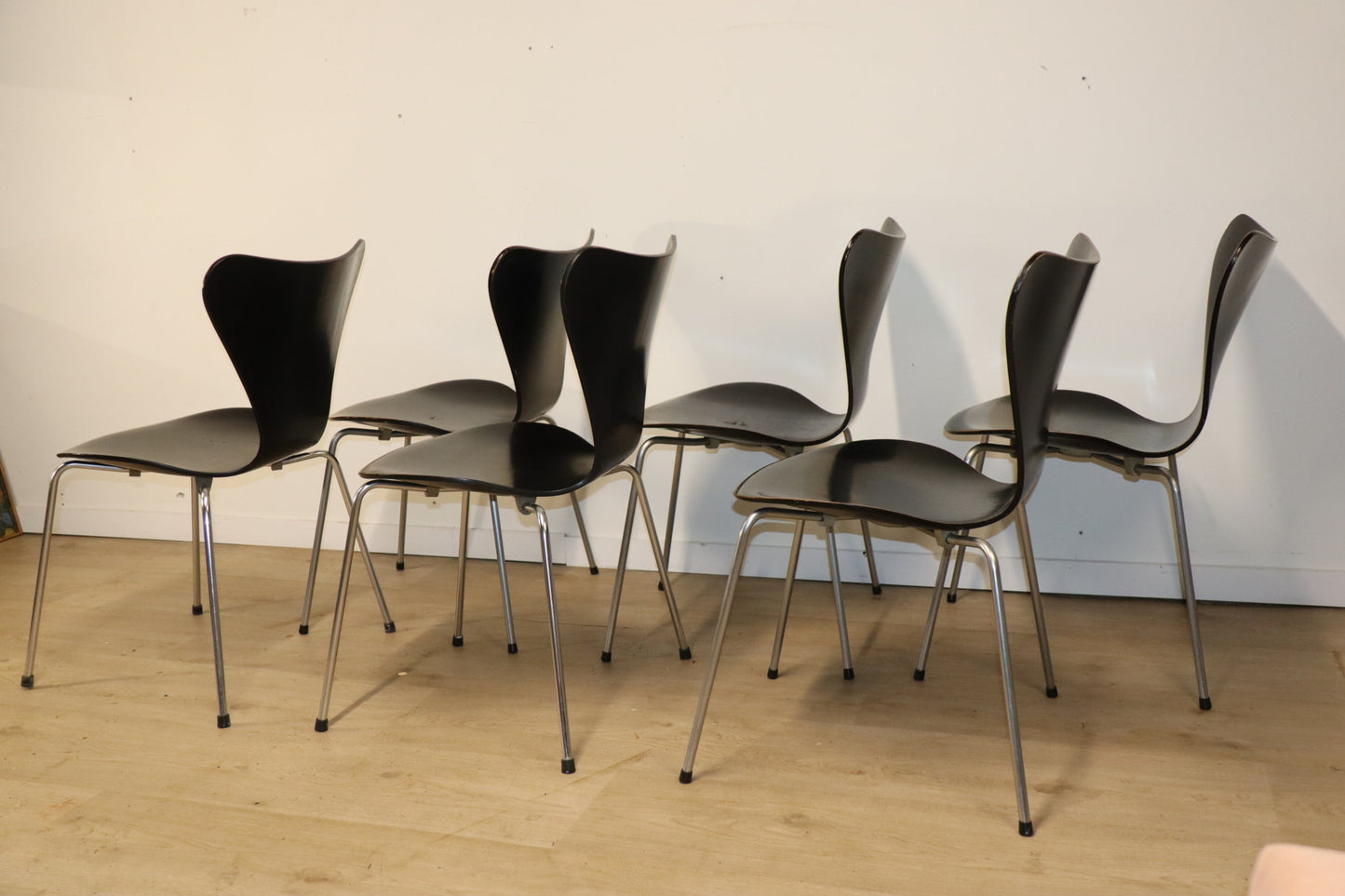 Chaises Série 7 Arne Jacobsen édition Fritz Hansen, 1965