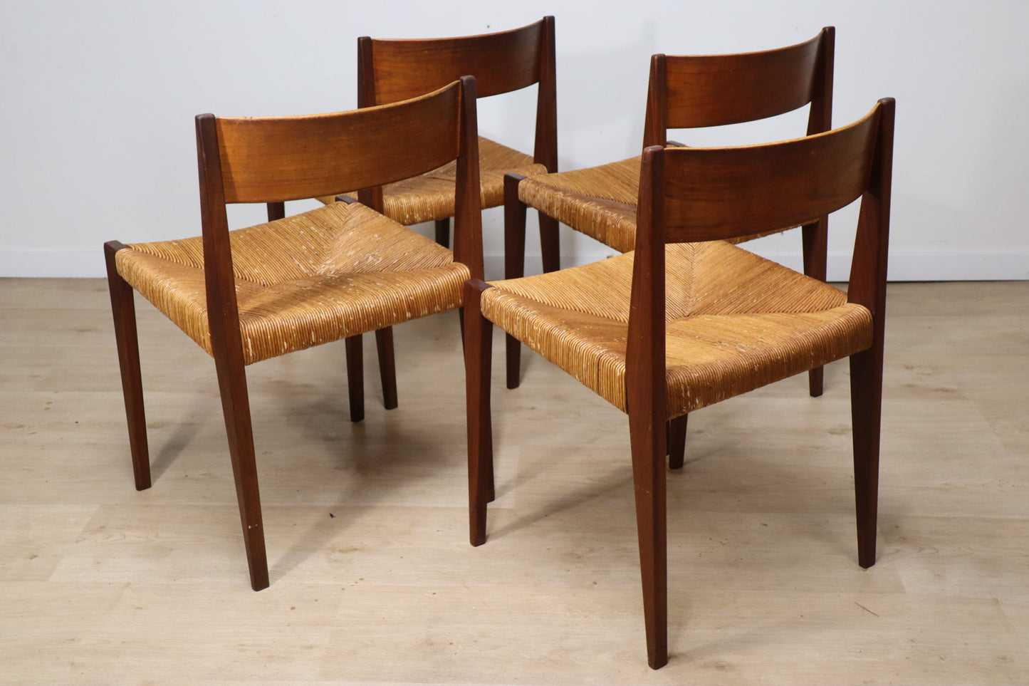 Série de 4 chaises scandinave modèle "Pia" de Poul Cadovius, 1960