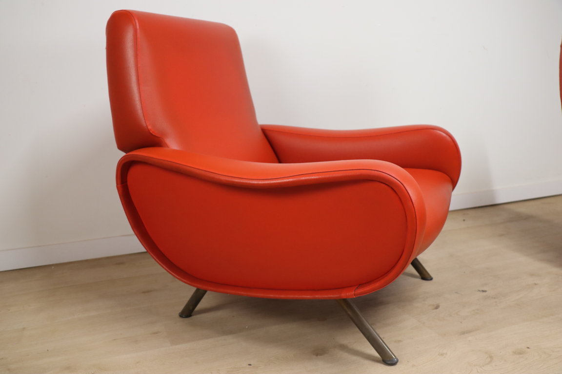 Paire de fauteuils « Lady » par Marco Zanuso édition Arflex, 1950