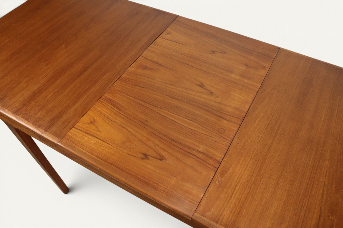 Table de repas extensible danoise en teck – années 1960