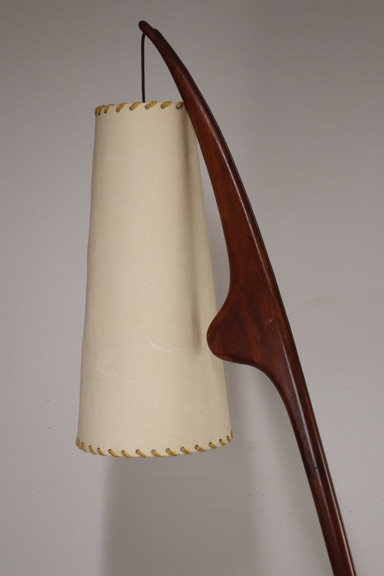Lampadaire Rispal dit "Mante Religieuse" en teck, 1960