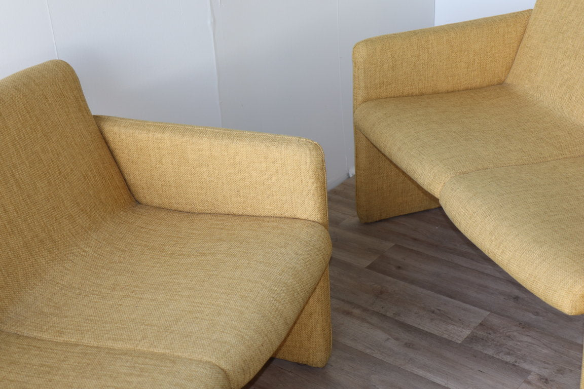 Paire de canapés vintage en tissu, 1970