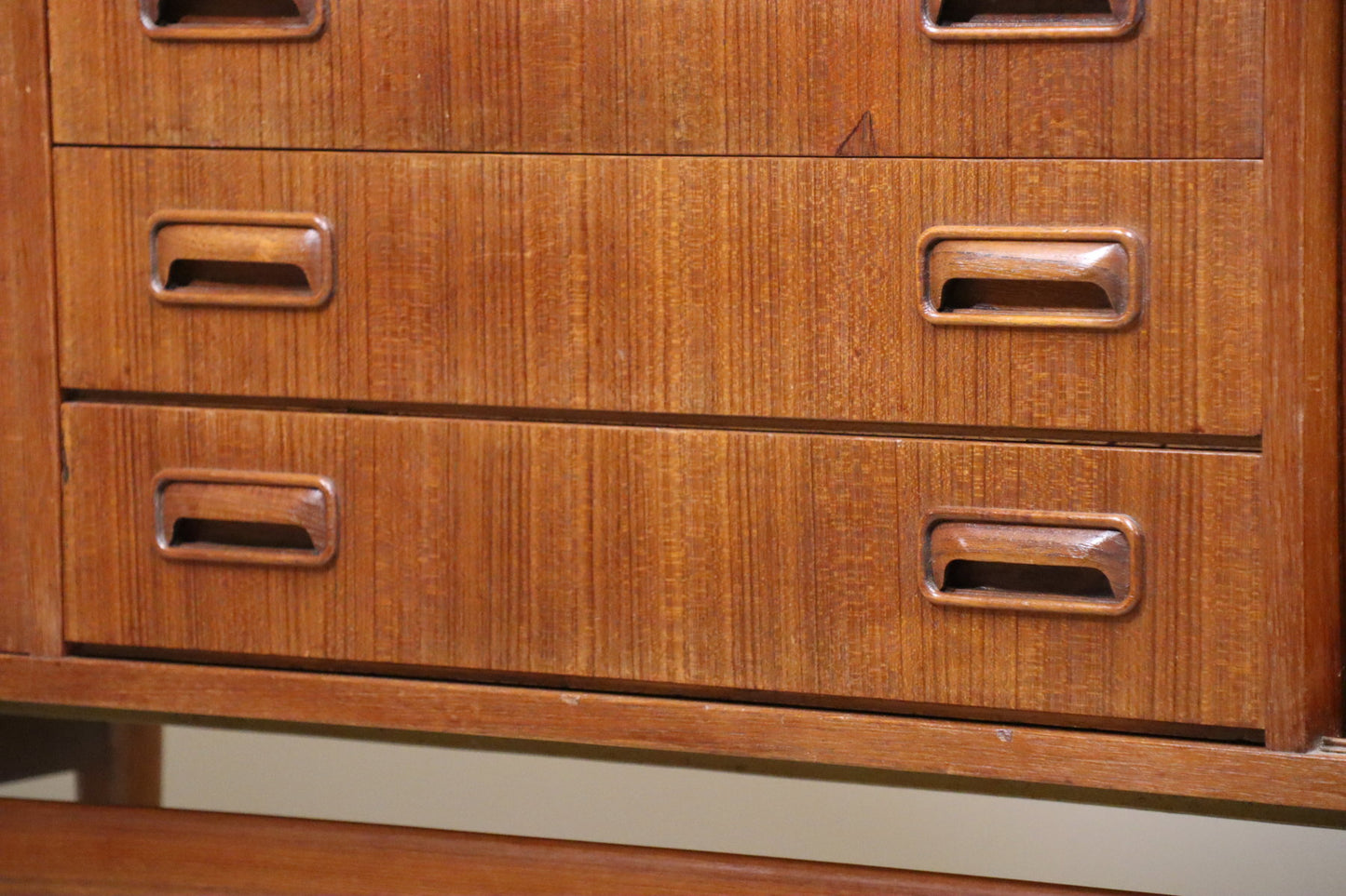 Enfilade en teck scandinave, 1960