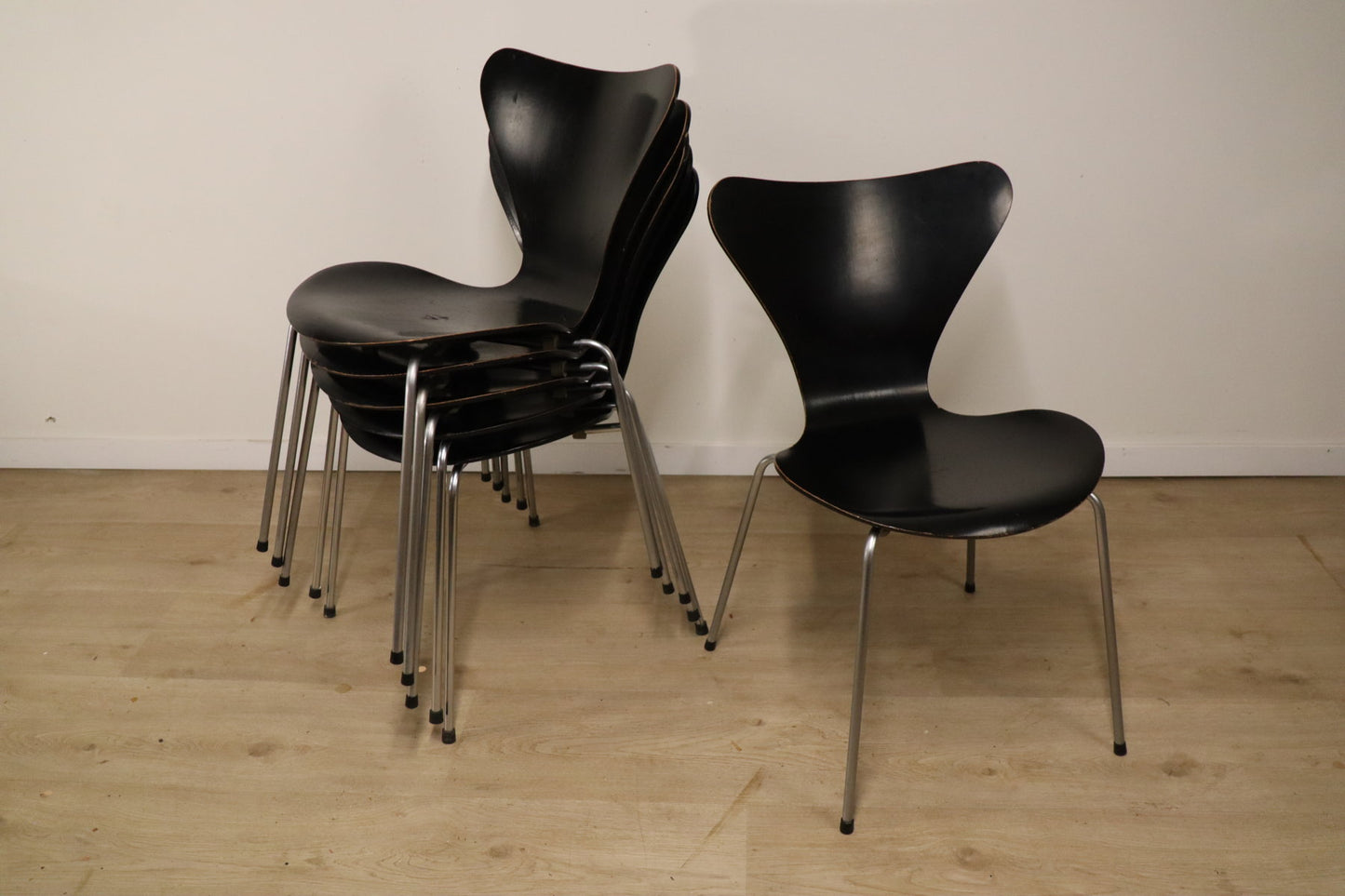Chaises Série 7 Arne Jacobsen édition Fritz Hansen, 1965