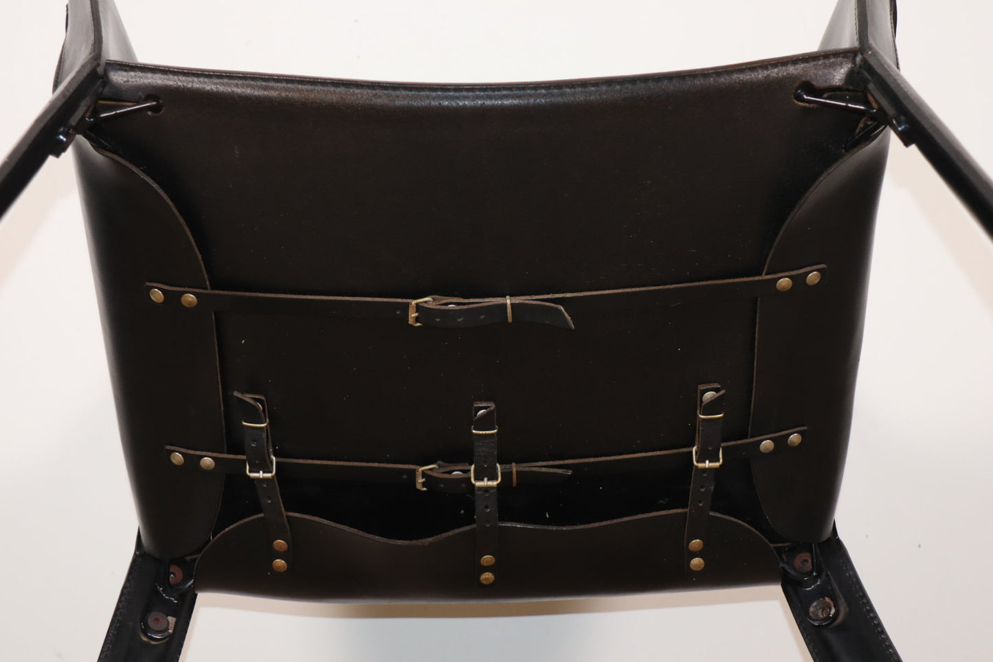 Fauteuil vintage en cuir noir - Années 80