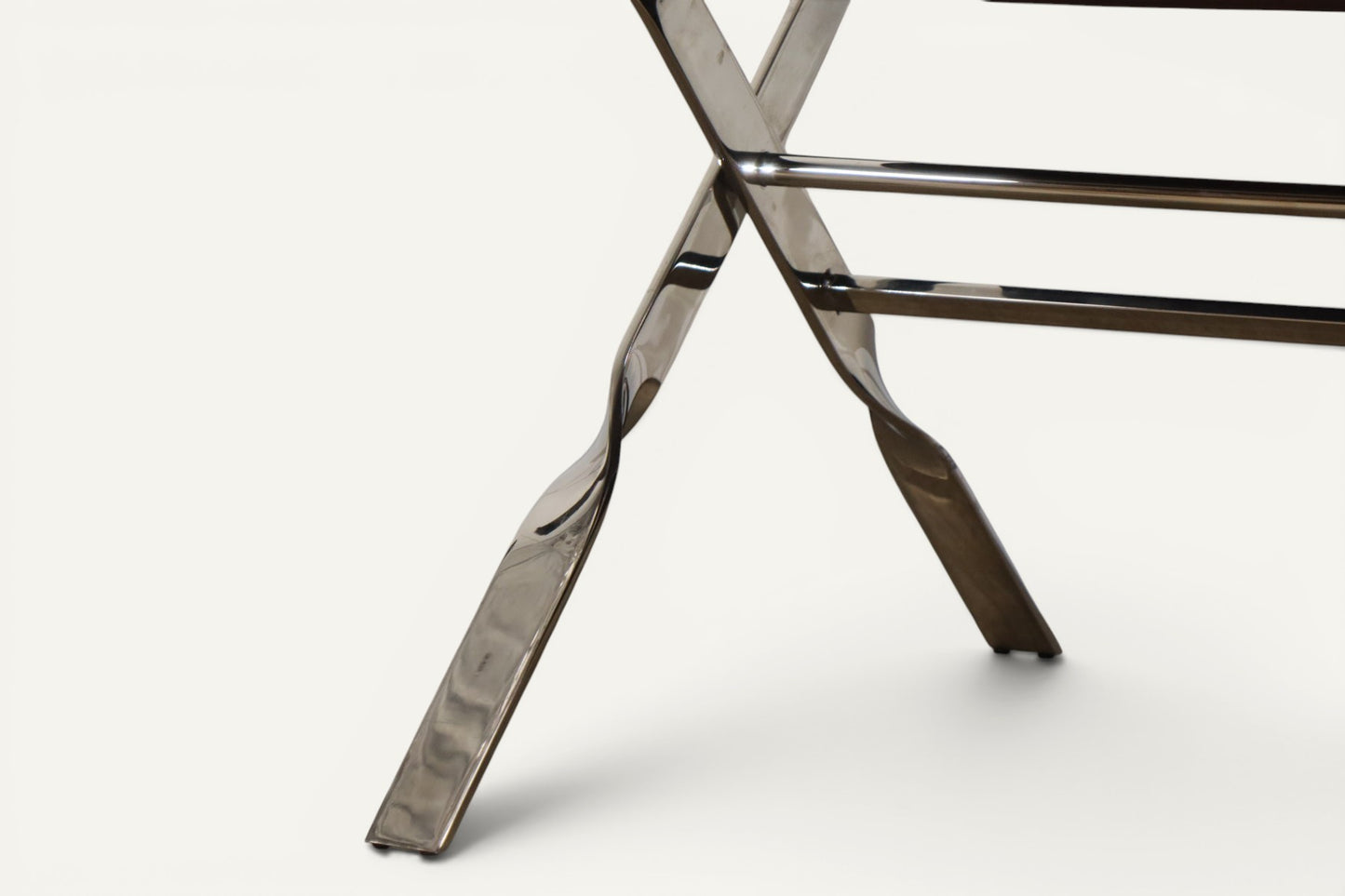 Paire de fauteuils en cuir et métal chromé, Italie - 1970
