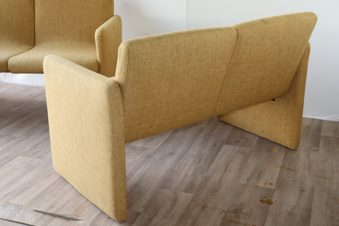 Paire de canapés vintage en tissu, 1970