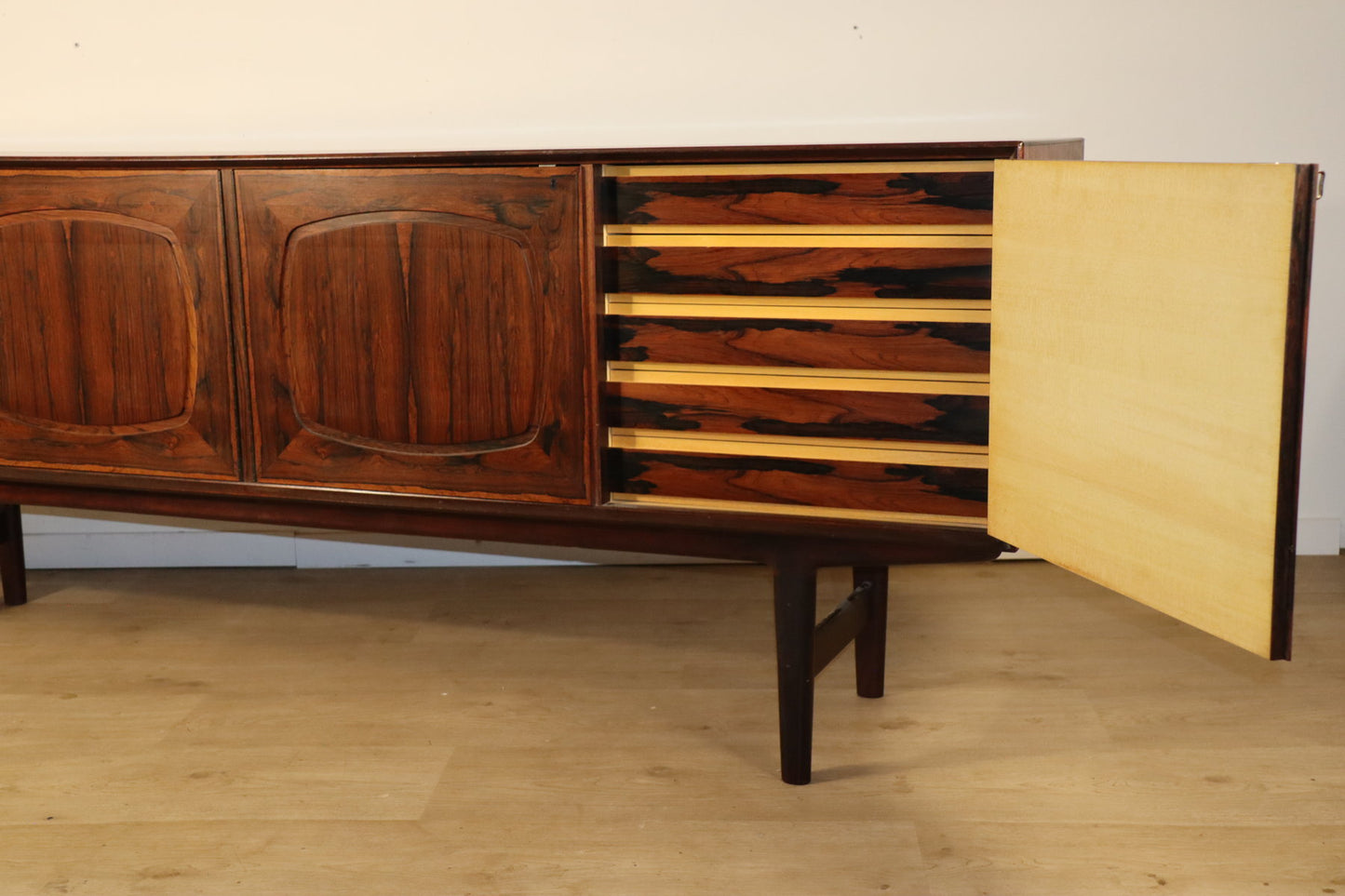 Enfilade scandinave en palissandre par Fredrik Kayser, 1960