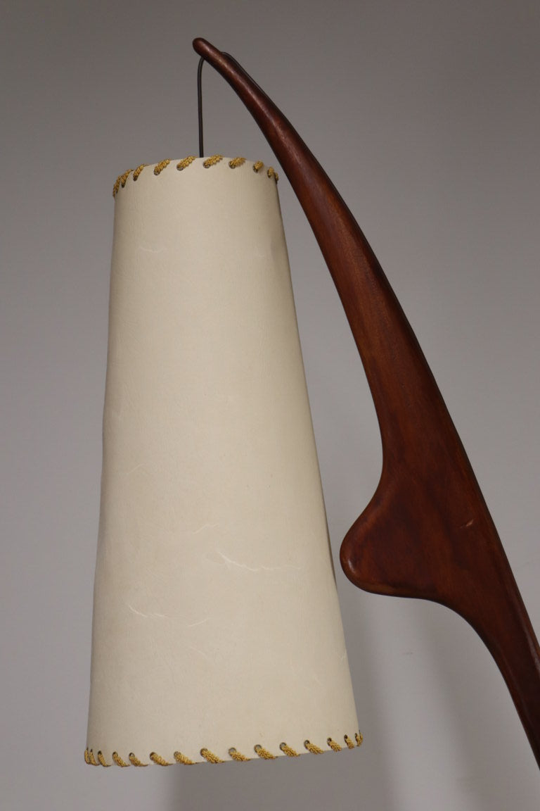 Lampadaire Rispal dit "Mante Religieuse" en teck, 1960
