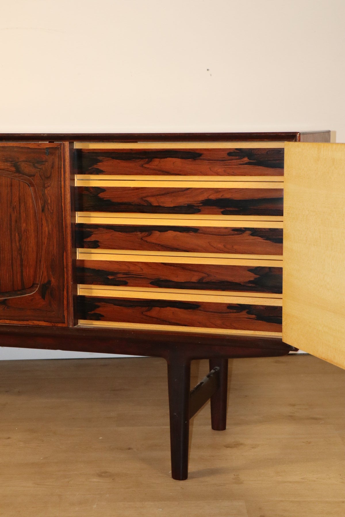 Enfilade scandinave en palissandre par Fredrik Kayser, 1960