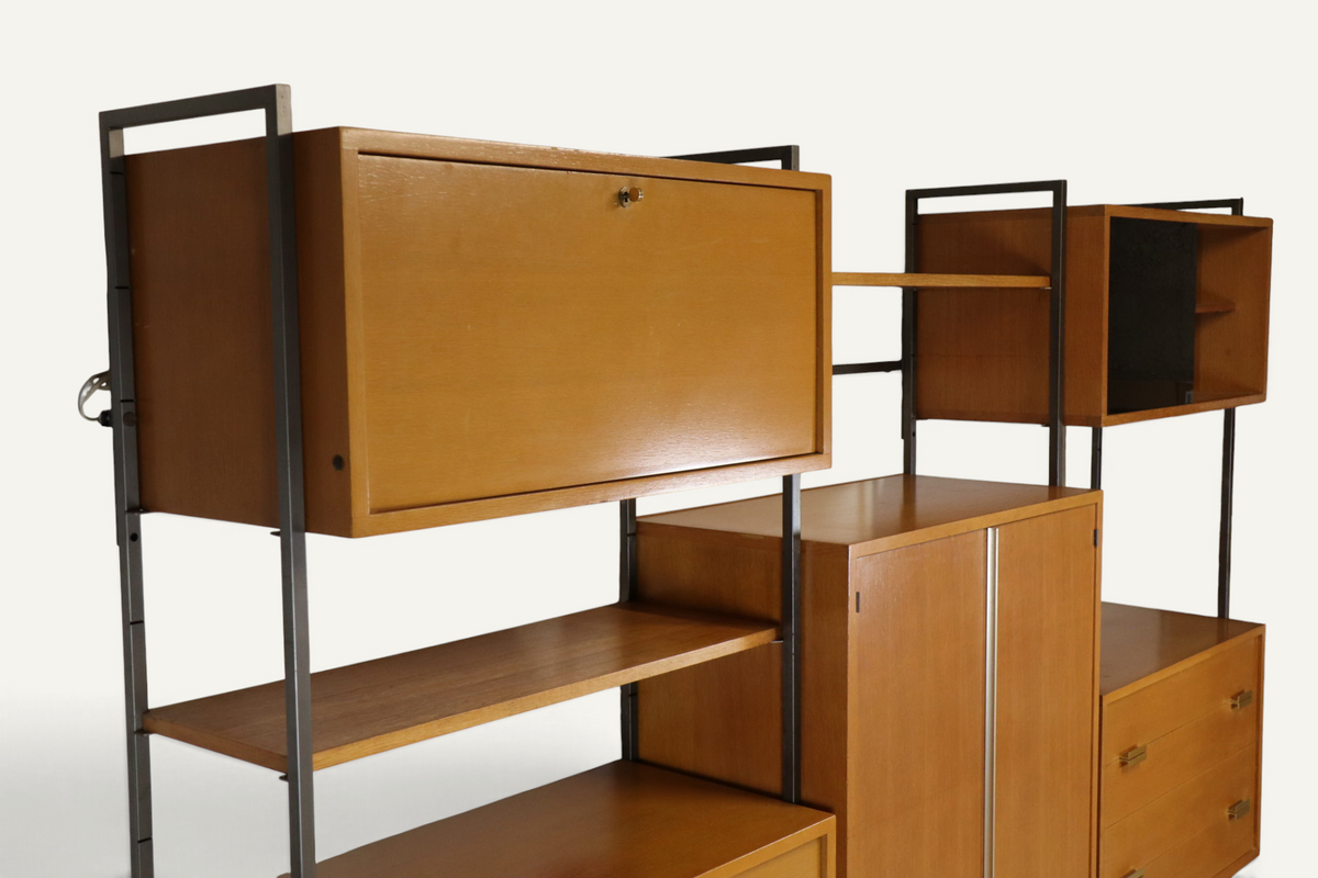 Bibliothèque modulable Georges Frydman pour EFA – Années 60