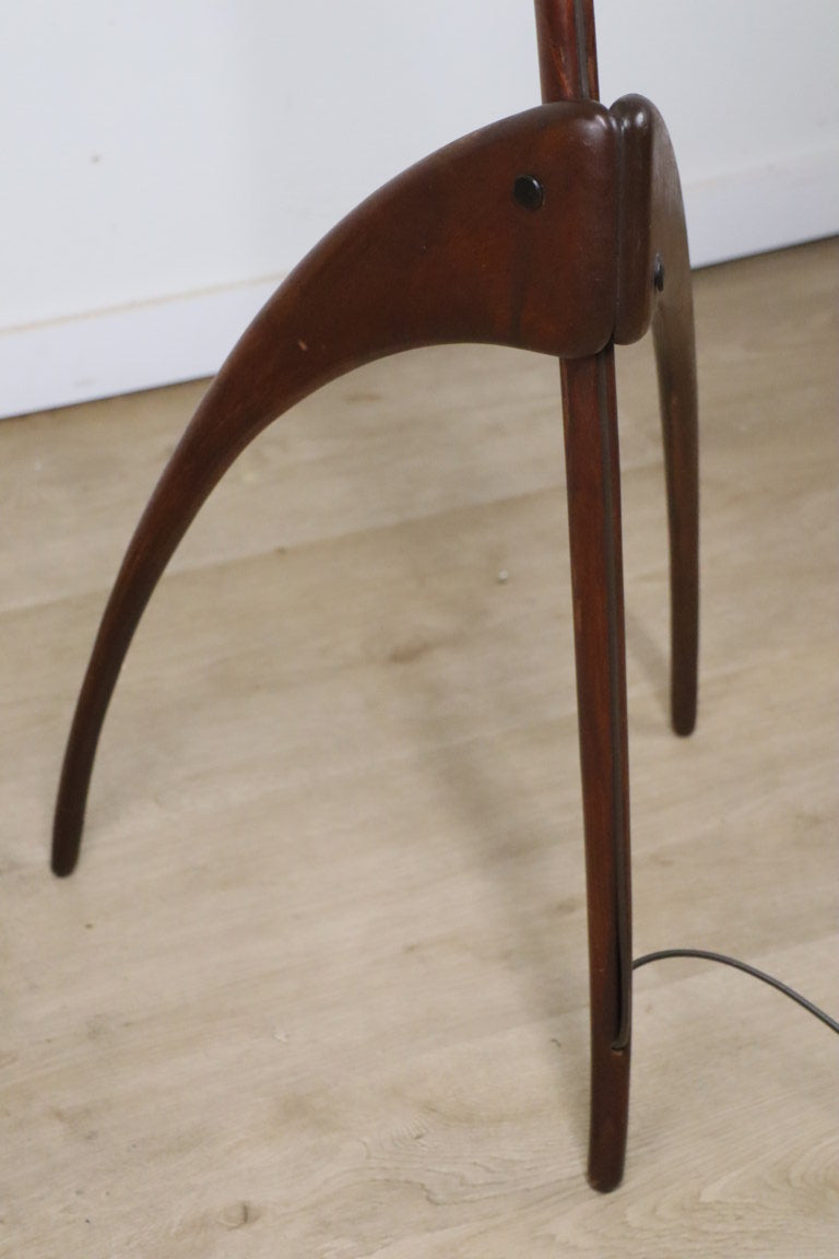 Lampadaire Rispal dit "Mante Religieuse" en teck, 1960