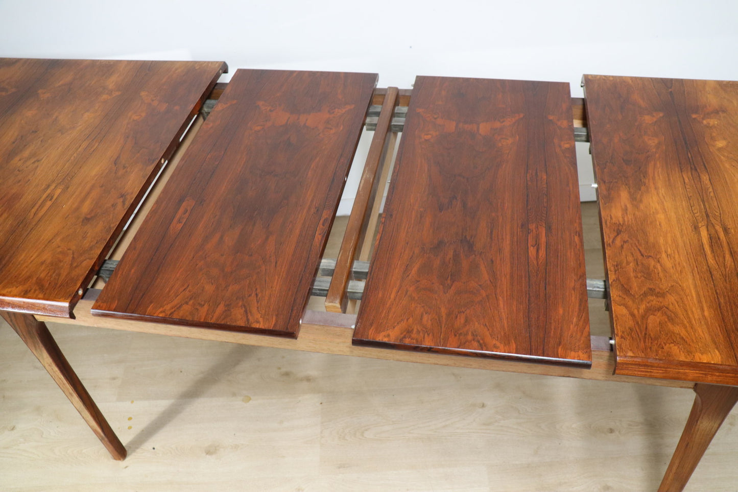 Table de repas scandinave extensible en palissandre, 1960