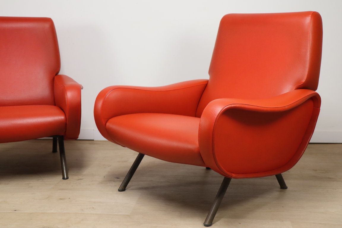 Paire de fauteuils « Lady » par Marco Zanuso édition Arflex, 1950