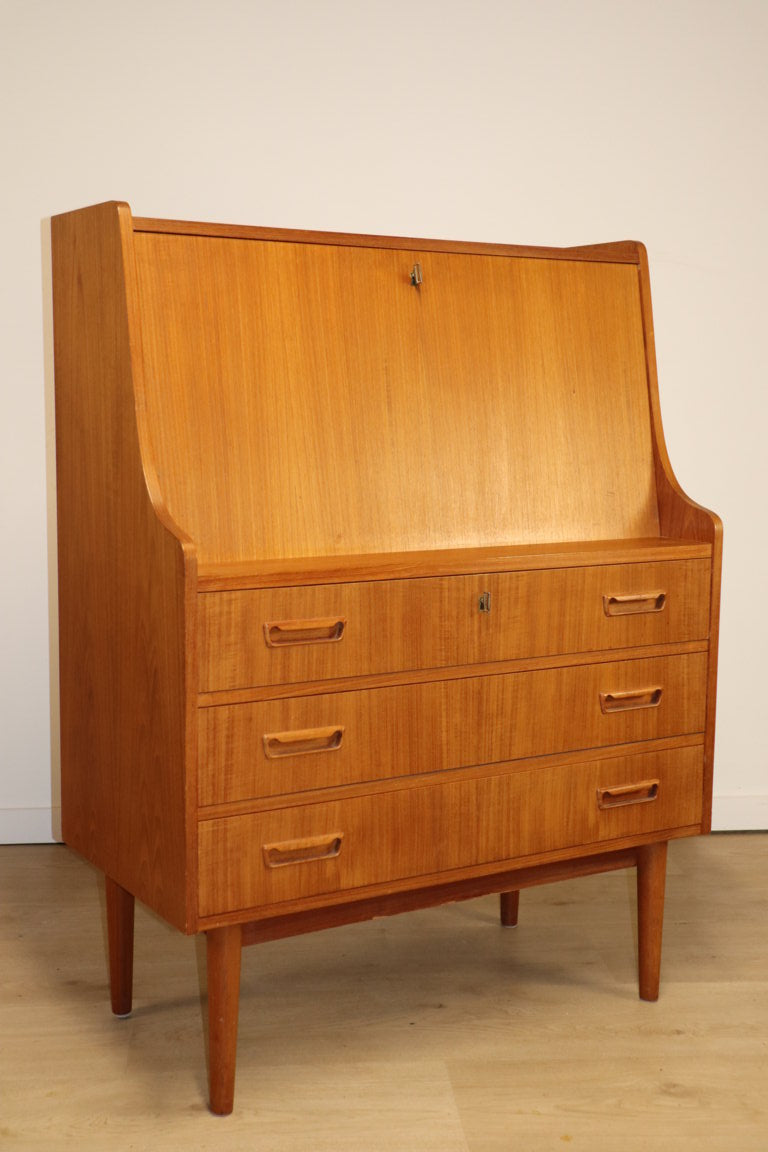 Secrétaire scandinave par Gunnar Nielsen Tibergaard en teck, 1960