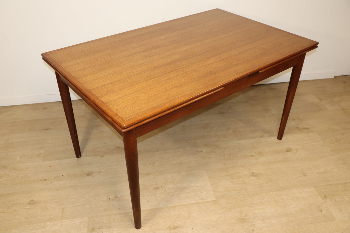 Table de repas extensible scandinave danoise en teck, 1960