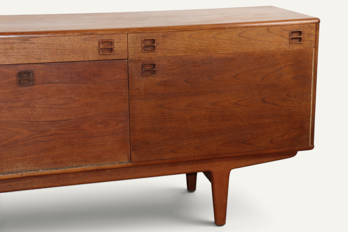 Enfilade scandinave en teck – années 1960