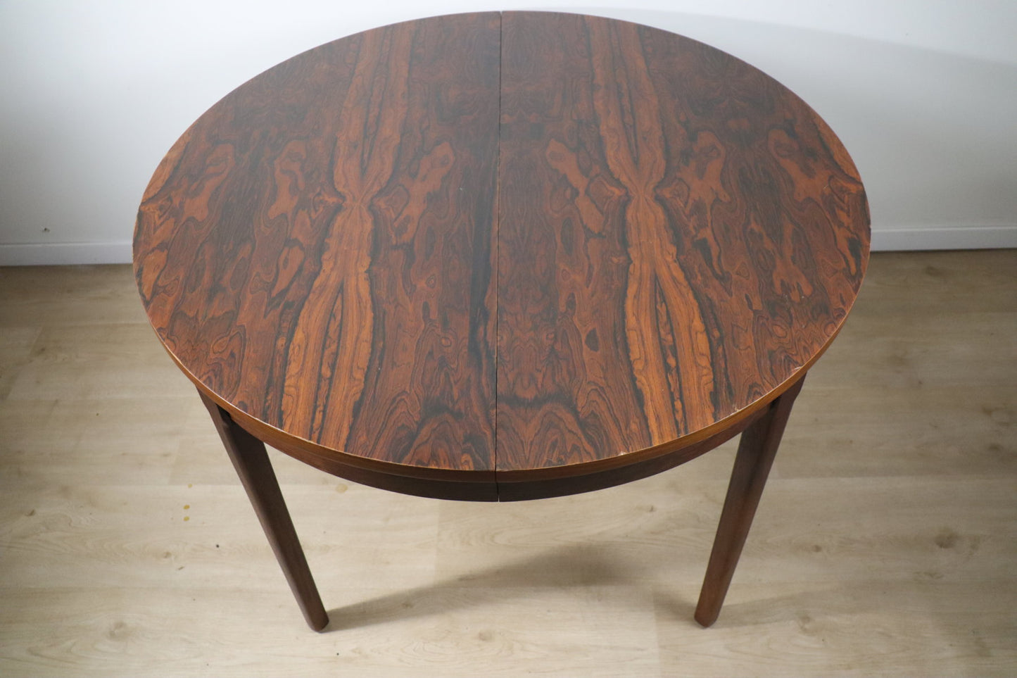 Table de repas vintage extensible en palissandre, 1960