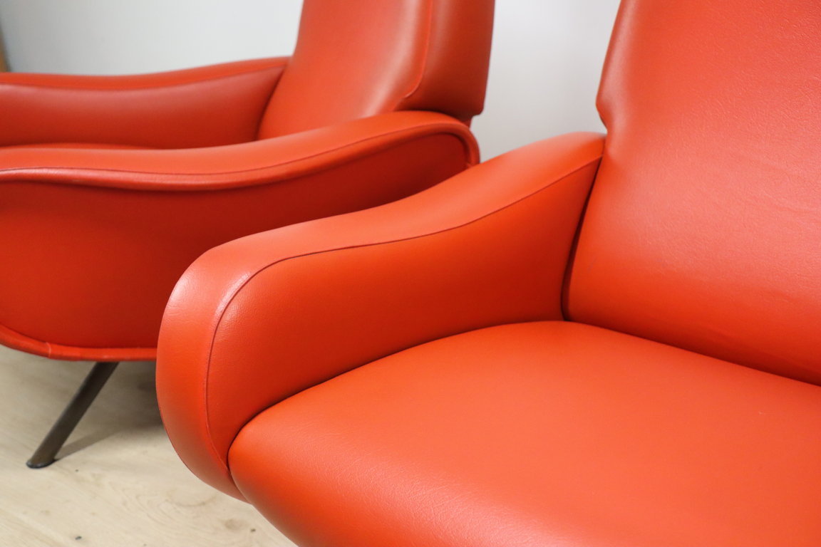 Paire de fauteuils « Lady » par Marco Zanuso édition Arflex, 1950