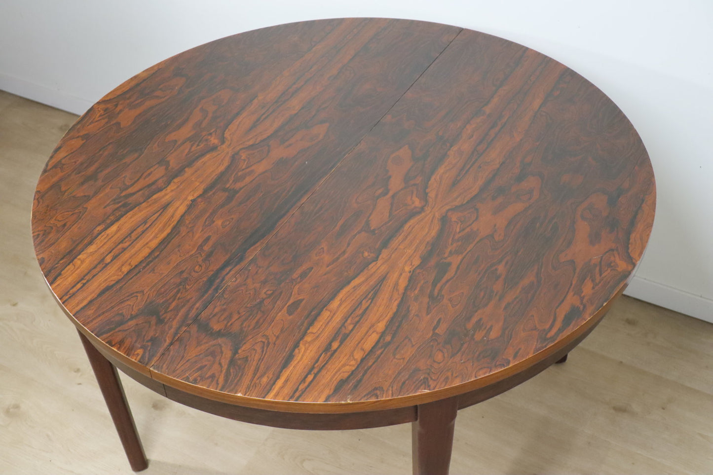 Table de repas vintage extensible en palissandre, 1960