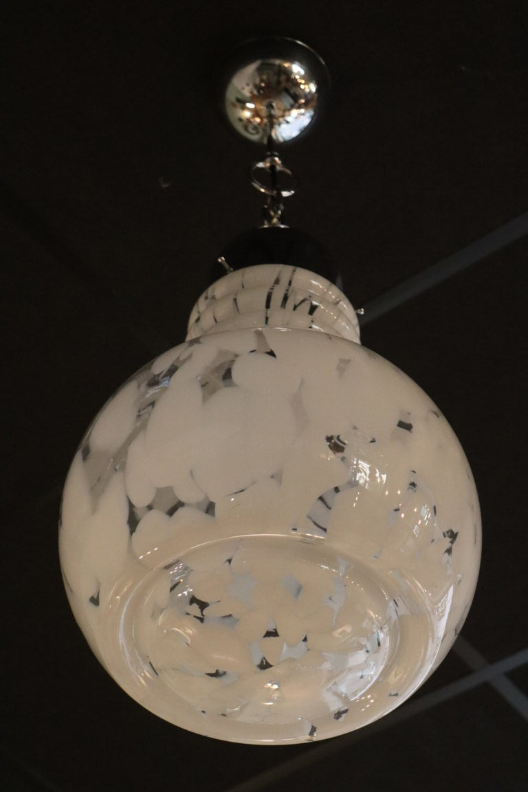 Suspension vintage italienne en verre de Murano, 1970