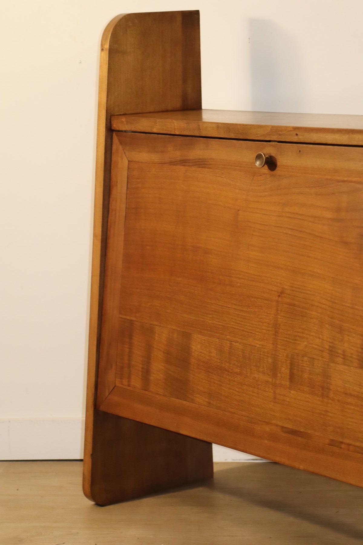 Secrétaire mural vintage en bois, 1950