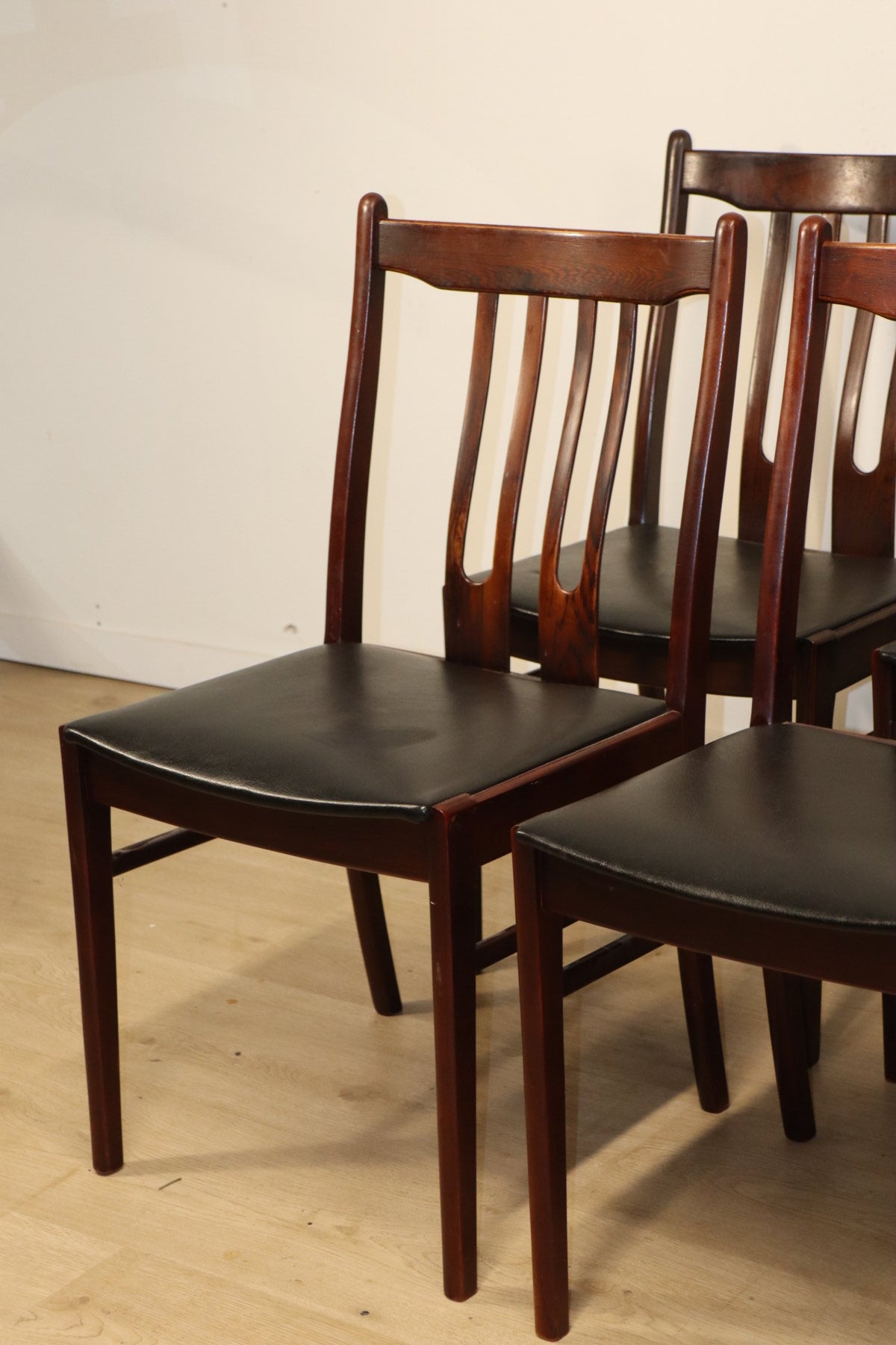 Série de 6 chaises scandinave en palissandre, 1960