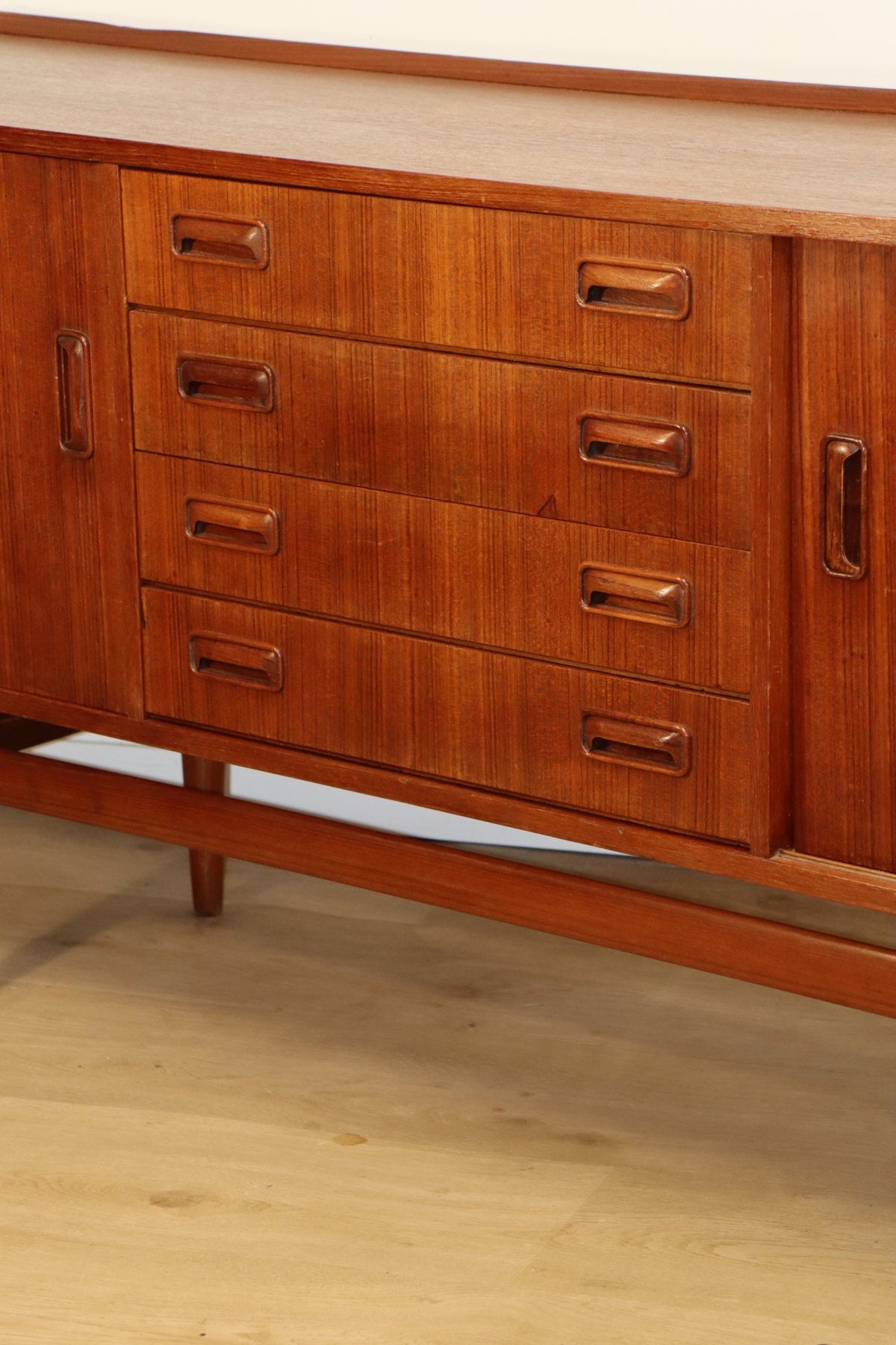 Enfilade en teck scandinave, 1960