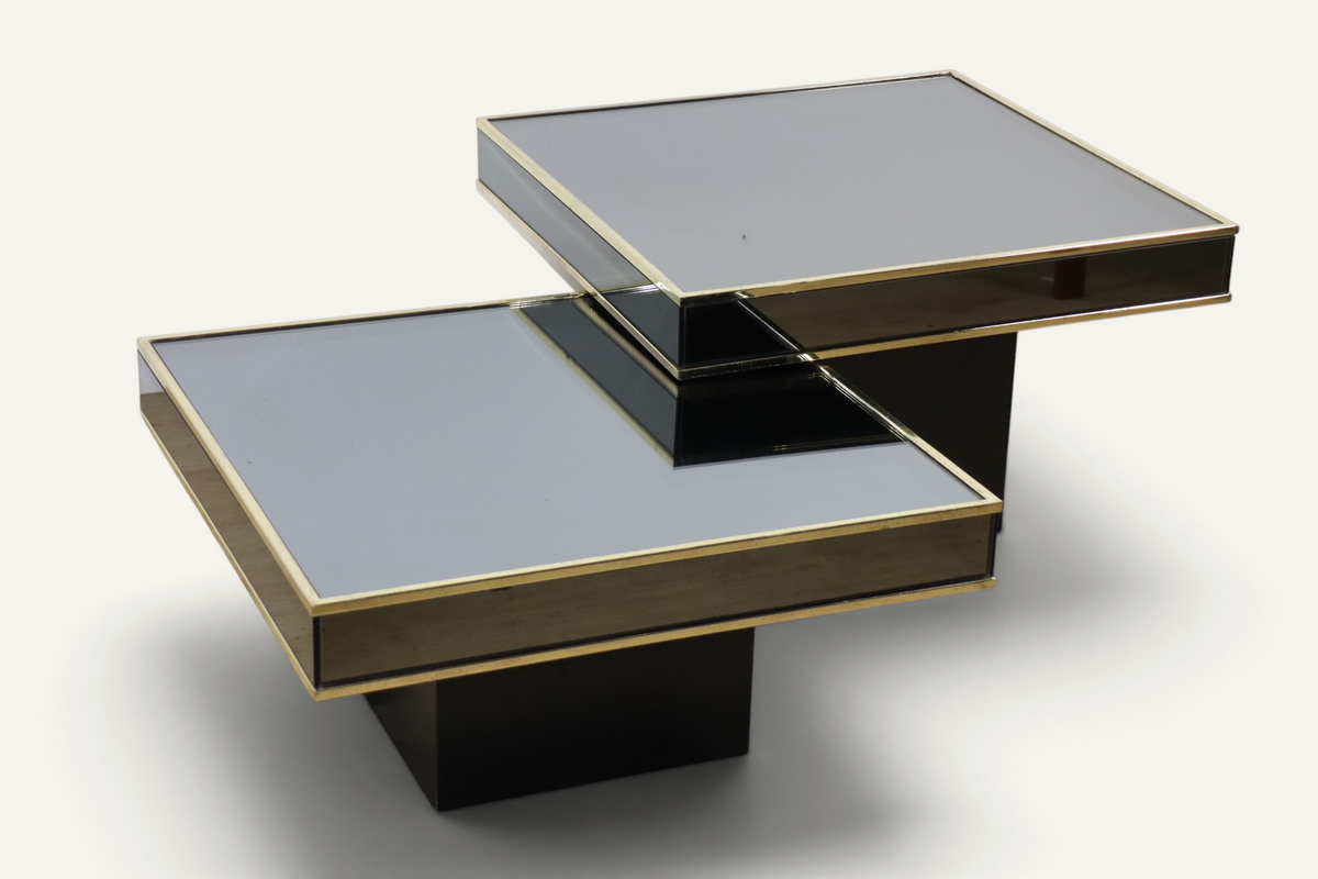 Tables basses modulables édition Cidue, d'après Willy Rizzo années 1970