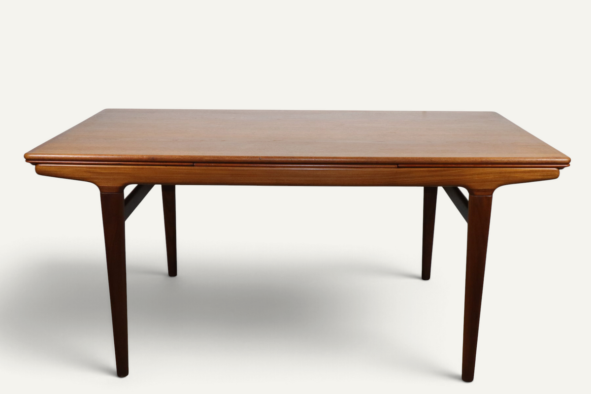 Table de repas scandinave extensible de Johannes Andersen en teck - 1960