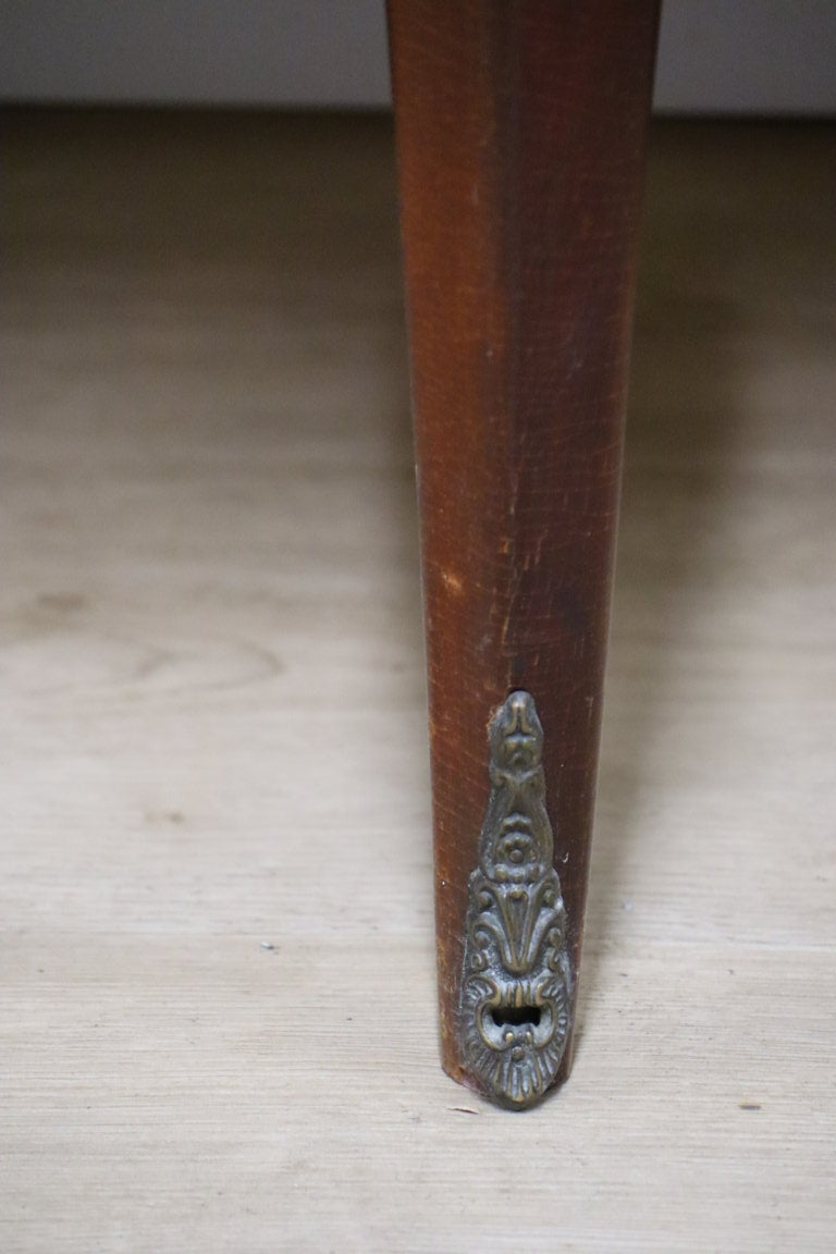 Enfilade italienne en bois vernis et marbre de carrare, 1960
