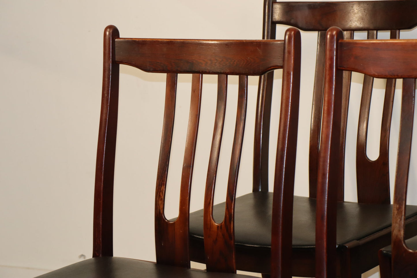 Série de 6 chaises scandinave en palissandre, 1960